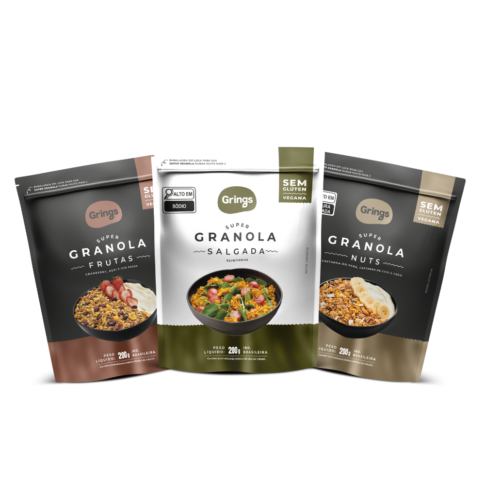 Imagem do produto Kit 3 Super Granolas Premium